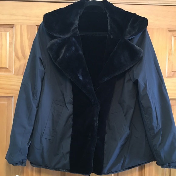 Kensie NWT Reversible Faux Fur Jacket Size Large - Picture 8 of 11